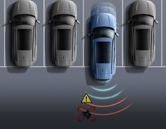 Sensor de proximidad delantero y trasero